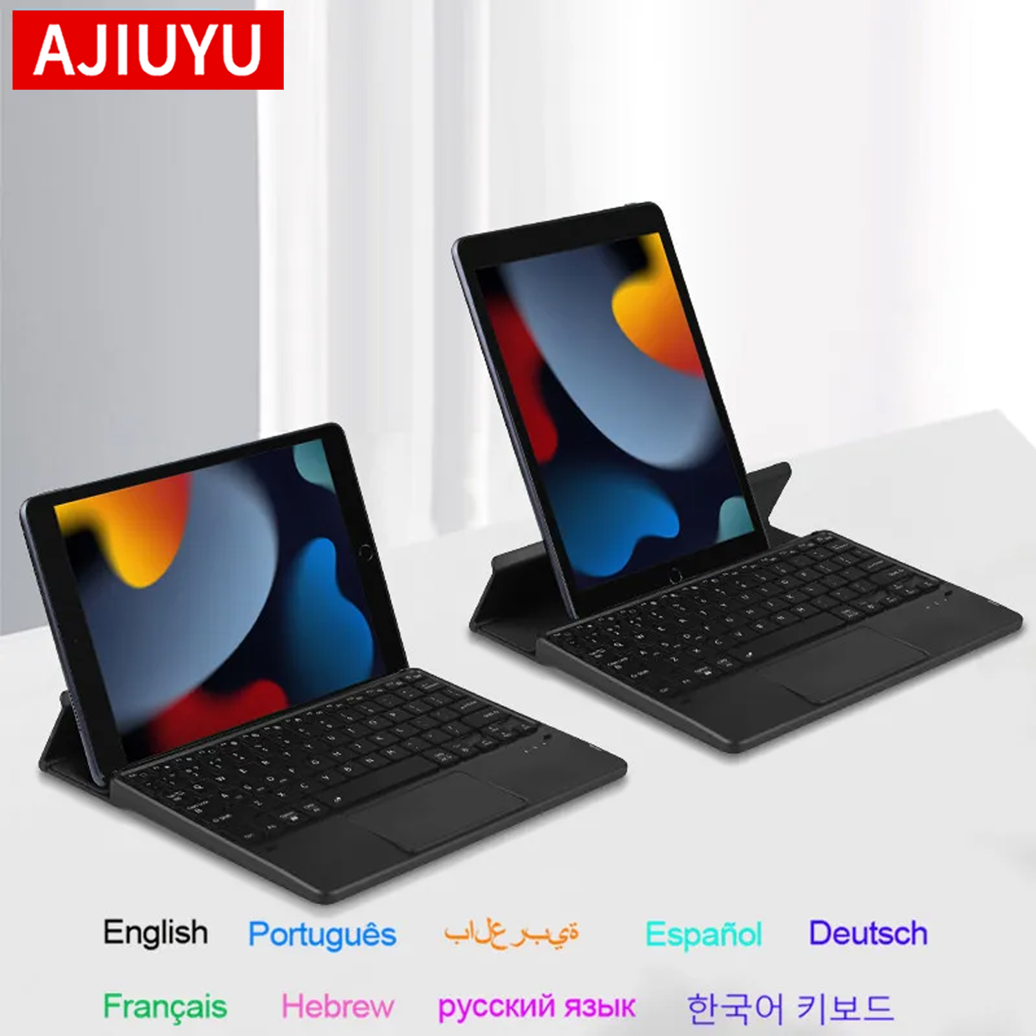 Windows Tablet Accessories - AJIUYU-Teclado plegable con Bluetooth, teclado retroiluminado