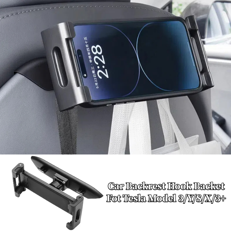 Tesla Tablet Accessories - Ganchos para respaldo de asiento de