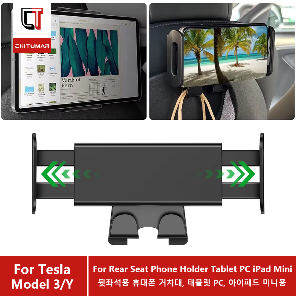 Tesla Tablet Accessories - Soporte para Tablet en Reposacabezas para