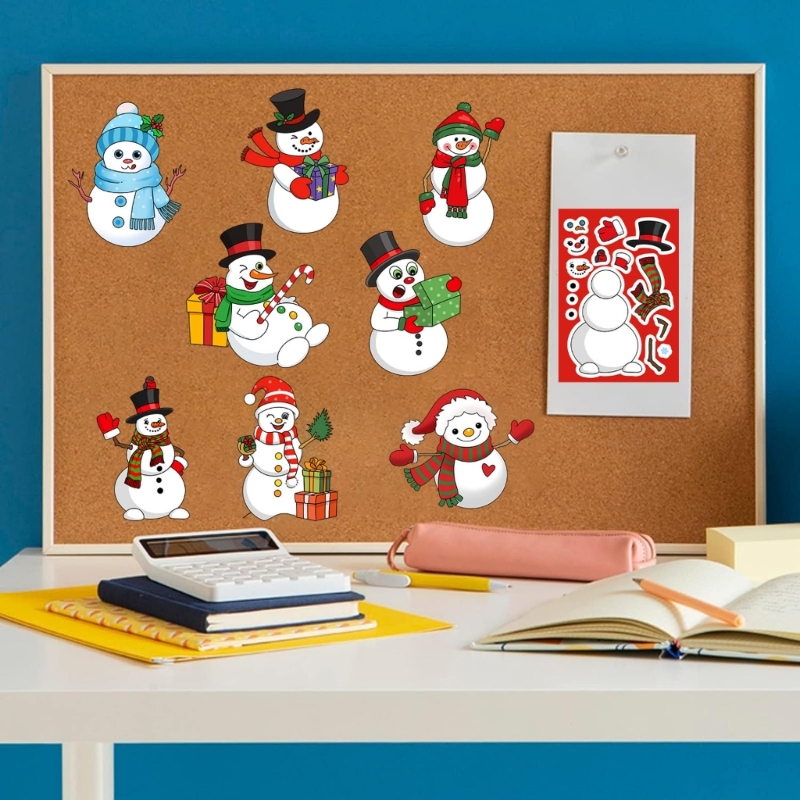 Best Tablet With Accessories - Pegatinas impermeables rompecabezas muñeco nieve, 24