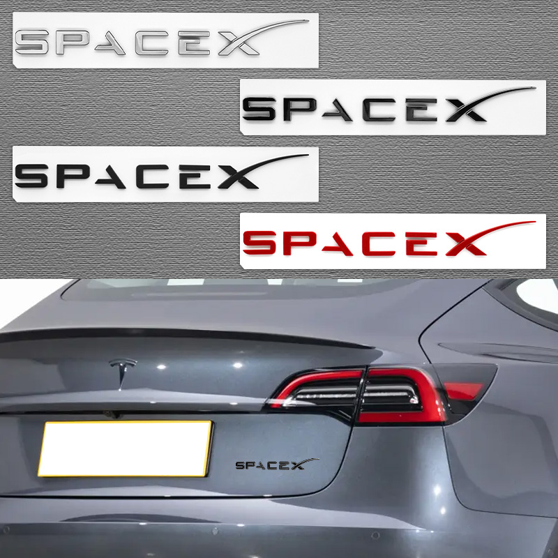 Tesla Tablet Accessories - Logotipo 3D ABS con letras para