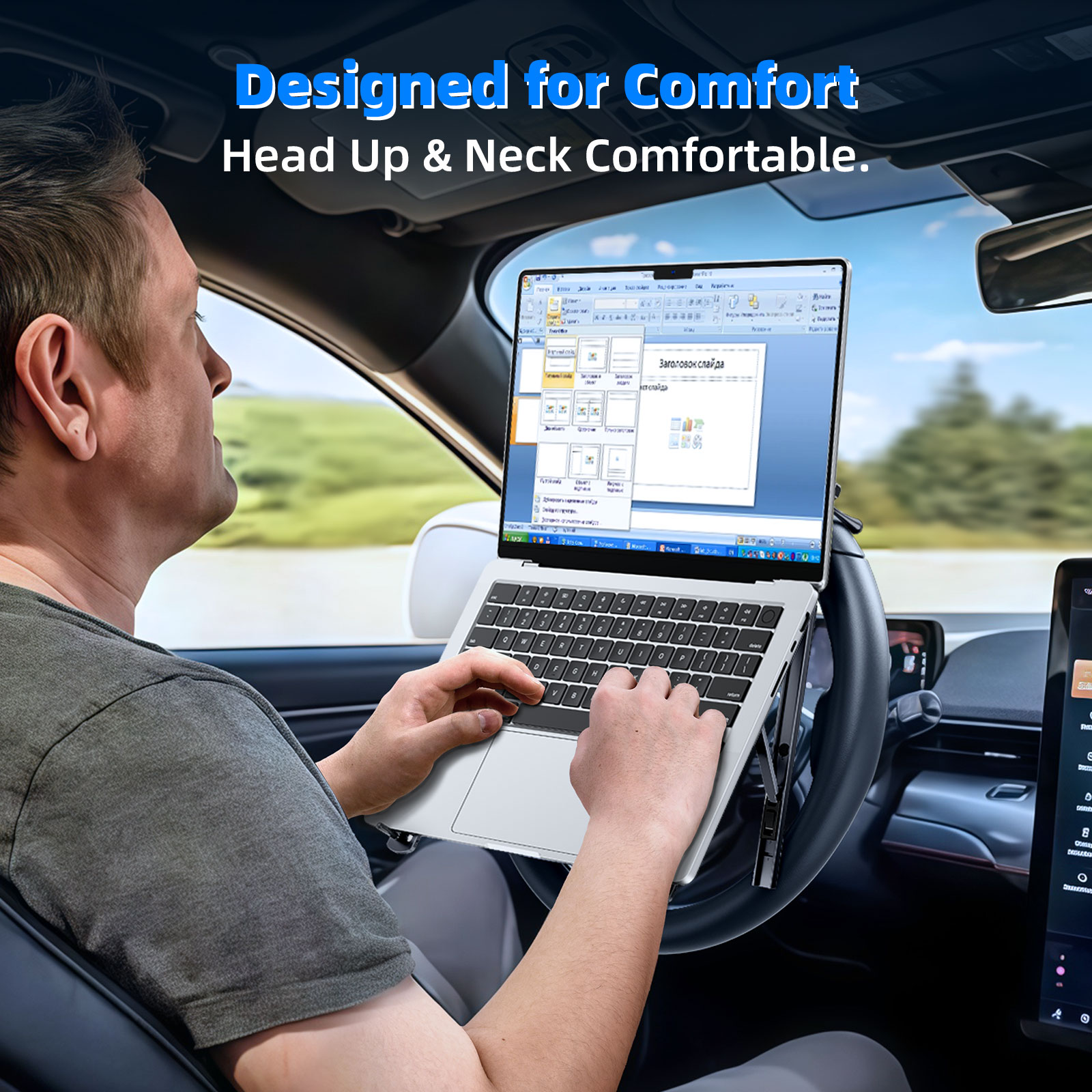 Soporte para Laptop de Auto Ea - Tesla Tablet Accessories reseña y precio