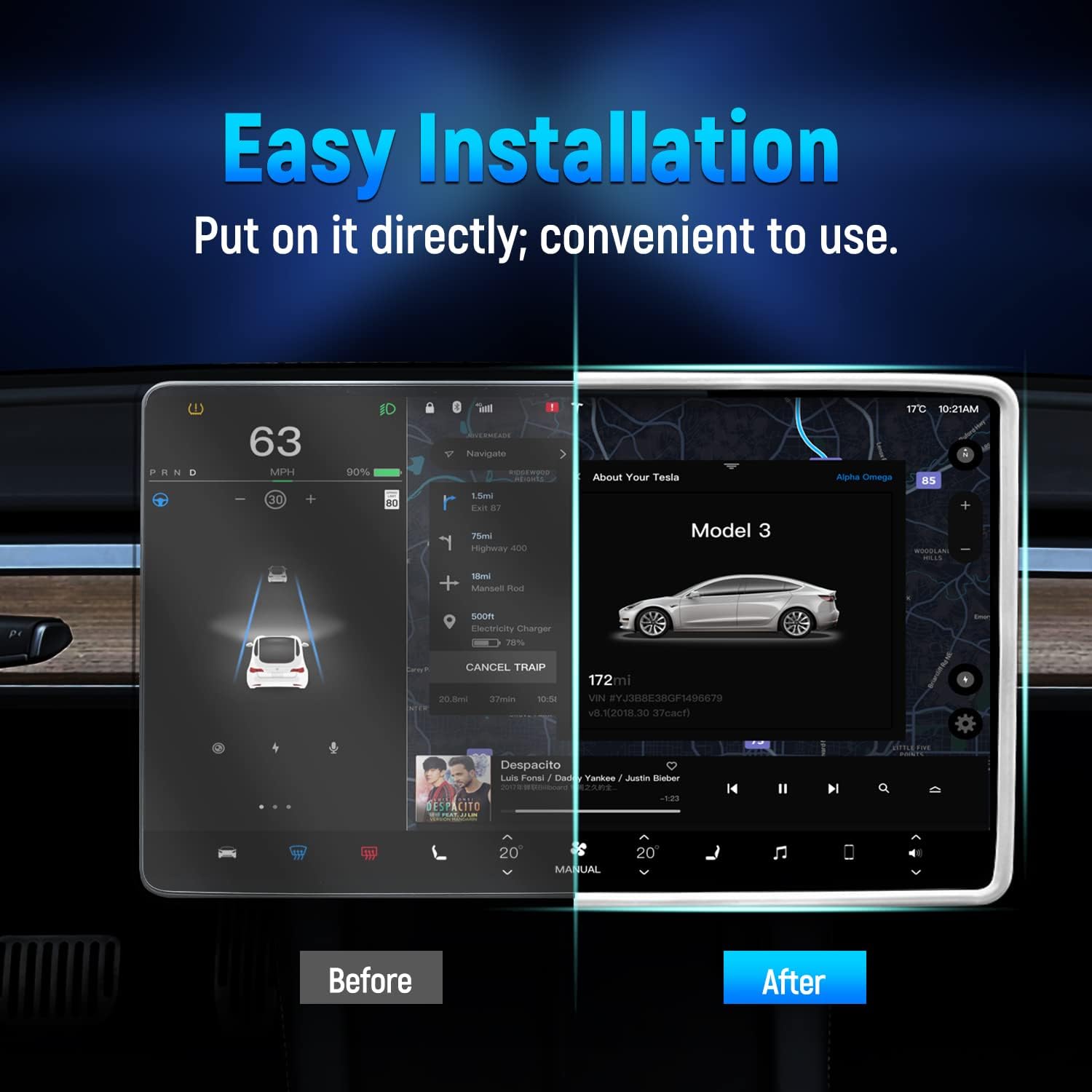 Protector de pantalla para Tes - Tesla Tablet Accessories reseña y precio