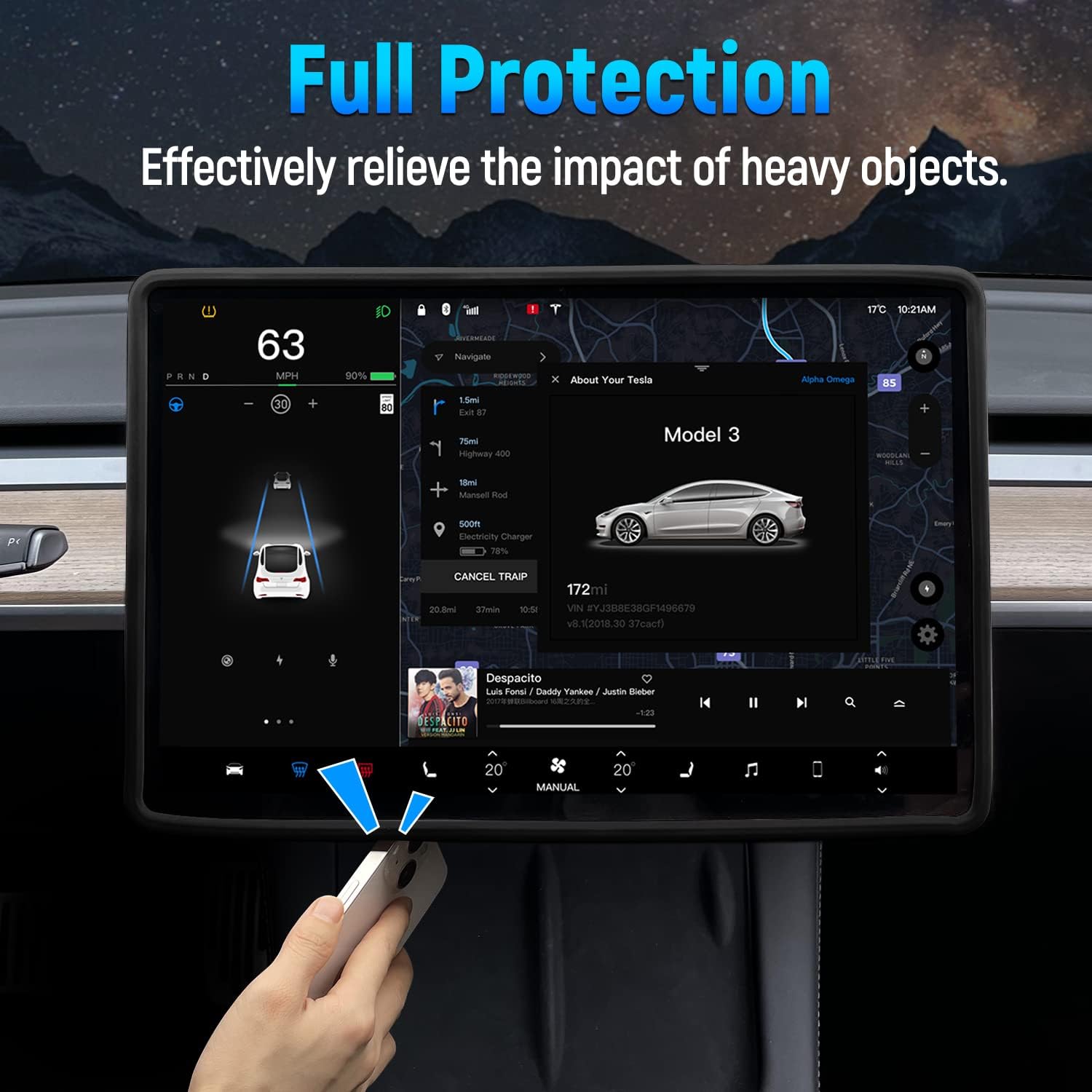 Protector de pantalla para Tes - Tesla Tablet Accessories reseña y precio