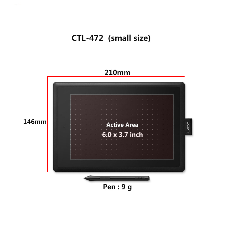 One by Wacom CTL-472 Tableta g - Wacom Tablet Accessories reseña y precio